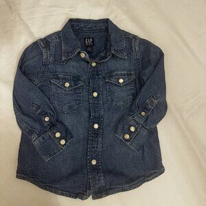 Gap Denim | Toddler Demin Chambray Button Up | 18-24M